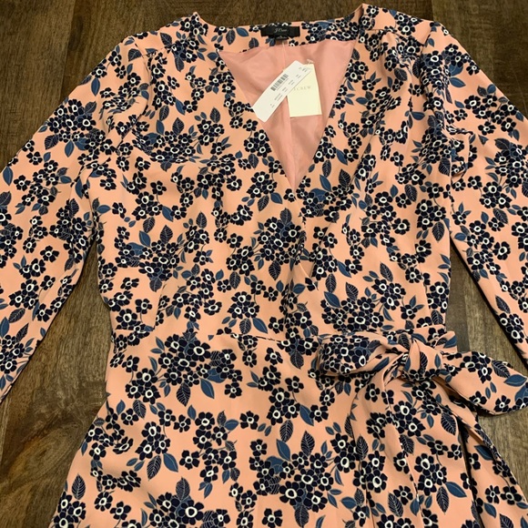 J. Crew Dress Blush Bouquet Floral - Picture 3 of 11